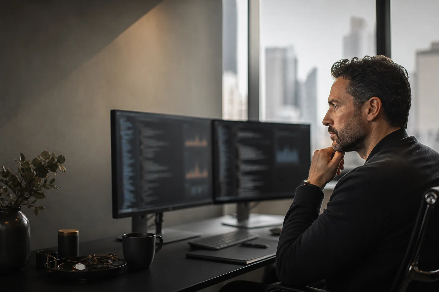 Data professional working in a modern Australian office